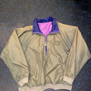 Camo green windbreaker pullover